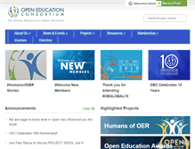 Tablet Screenshot of oeconsortium.org